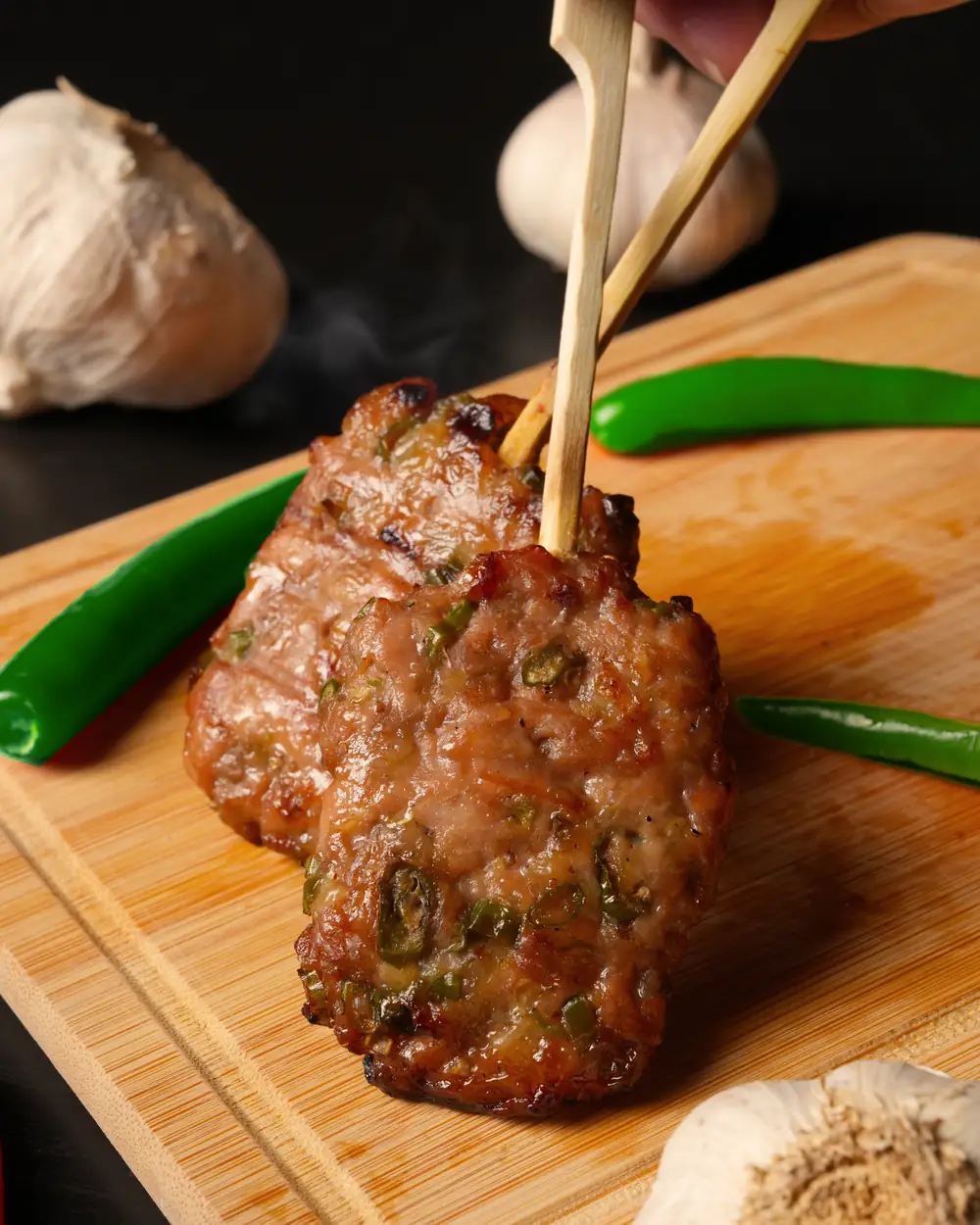 หมูพริกสดเฮียชิงคลุกพริกสดจัดจ้าน